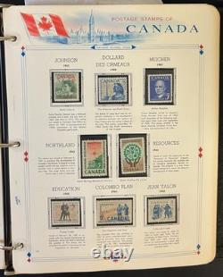 Canada Stamp Collection Album White Ace Pages Mint MNH 1957-1972 ZAYIX