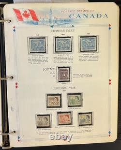Canada Stamp Collection Album White Ace Pages Mint MNH 1957-1972 ZAYIX