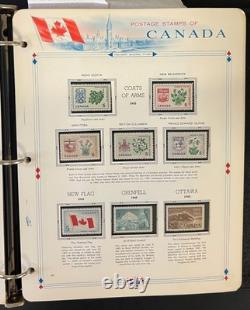 Canada Stamp Collection Album White Ace Pages Mint MNH 1957-1972 ZAYIX