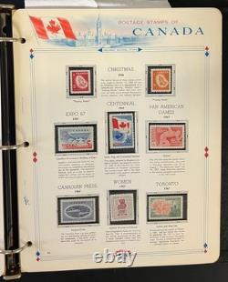Canada Stamp Collection Album White Ace Pages Mint MNH 1957-1972 ZAYIX