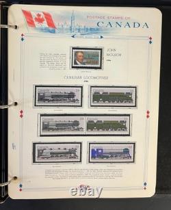 Canada Stamp Collection Album White Ace Pages Mint MNH 1982-1989 ZAYIX