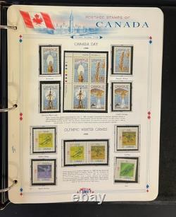Canada Stamp Collection Album White Ace Pages Mint MNH 1982-1989 ZAYIX