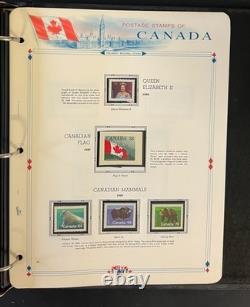 Canada Stamp Collection Album White Ace Pages Mint MNH 1982-1989 ZAYIX