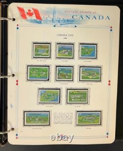 Canada Stamp Collection Album White Ace Pages Mint MNH 1982-1989 ZAYIX