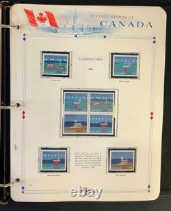 Canada Stamp Collection Album White Ace Pages Mint MNH 1982-1989 ZAYIX
