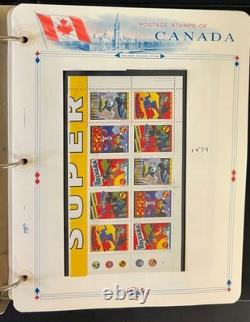 Canada Stamp Collection Album White Ace Pages Very Complete Mint MNH 1995 ZAYIX