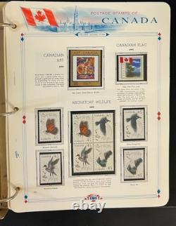 Canada Stamp Collection Album White Ace Pages Very Complete Mint MNH 1995 ZAYIX