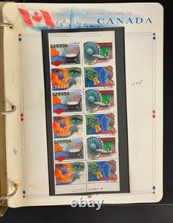 Canada Stamp Collection Album White Ace Pages Very Complete Mint MNH 1995 ZAYIX