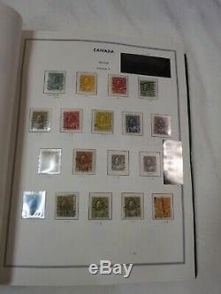 Canada Stamp collection 1860's to 1978 used+mint in hingeless album 80% full