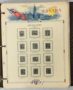 Canada Wonderful Stamp Collection 1851-1968 Hinged/Mounted in a White Ace Album