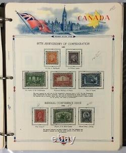 Canada Wonderful Stamp Collection 1851-1968 Hinged/Mounted in a White Ace Album