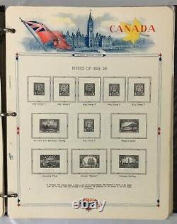 Canada Wonderful Stamp Collection 1851-1968 Hinged/Mounted in a White Ace Album