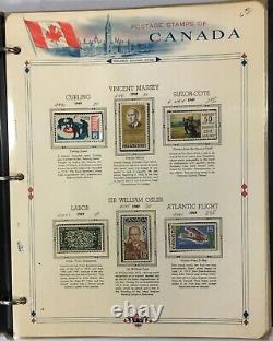 Canada Wonderful Stamp Collection 1969-1977 Hinged/Mounted in a White Ace Album