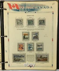 Canada Wonderful Stamp Collection 1969-1977 Hinged/Mounted in a White Ace Album