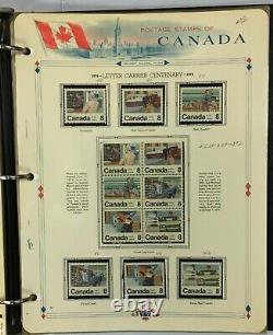Canada Wonderful Stamp Collection 1969-1977 Hinged/Mounted in a White Ace Album