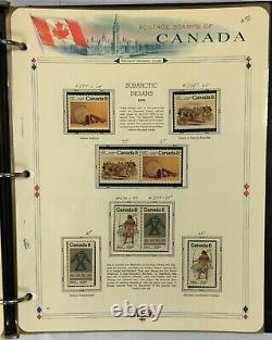 Canada Wonderful Stamp Collection 1969-1977 Hinged/Mounted in a White Ace Album