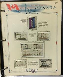 Canada Wonderful Stamp Collection 1969-1977 Hinged/Mounted in a White Ace Album