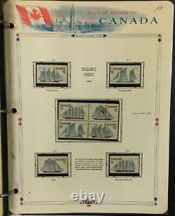 Canada Wonderful Stamp Collection 1969-1977 Hinged/Mounted in a White Ace Album