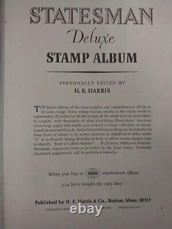 CatalinaStamps Worldwide Stamp Collection in Harris Album 3,016 Stamps, #MM-OO
