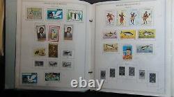 Central African Rep. Stamp collection in Minkus album with 100's -1k withMNH/ proofs