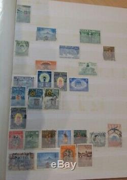 Ceylon stamp collection, 154 different stamps in album