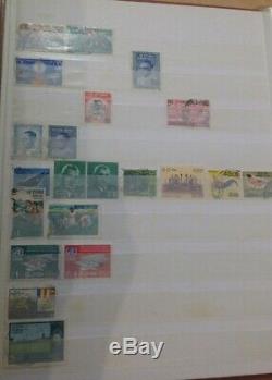 Ceylon stamp collection, 154 different stamps in album