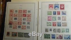 Chile stamp collection on Minkus album pages to'92 with 875 stamps or so
