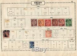 China + Hong-kong 1862/1954 Small Used Collection On Old Album Pages CV 1430