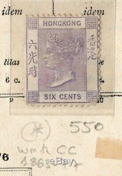 China + Hong-kong 1862/1954 Small Used Collection On Old Album Pages CV 1430