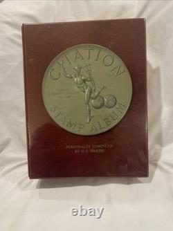 Citation Stamp Album Binder by H. E. Harris & Co 1965 Black & White Stamp Images