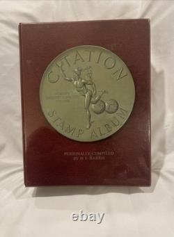 Citation Stamp Album Binder by H. E. Harris & Co 1965 Black & White Stamp Images