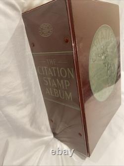Citation Stamp Album Binder by H. E. Harris & Co 1965 Black & White Stamp Images