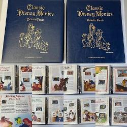 Classic Disney Movies Collector Panels And Stamps 2 Albums 26 Stories