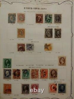 Classic World Collection Only Pre 1900 In Thick Lemaire Album Postage Free