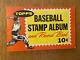Collectible Vintage Topps Baseball Stamp Album, With 126 Star Player Stamps