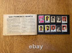 Collectible Vintage Topps Baseball Stamp Album, with 126 Star Player Stamps