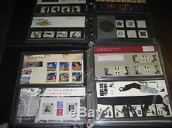 Collection 101 Presentation Packs Commemorative 2000-2010 Fv Stamps £435 Albums
