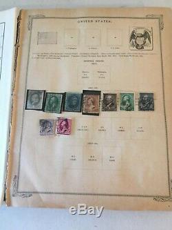 Collection 1897 Scott Album A Number Of Better Stamps Us Foreign Bk-3