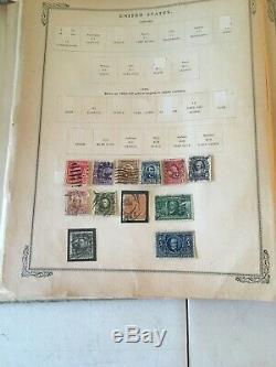 Collection 1897 Scott Album A Number Of Better Stamps Us Foreign Bk-3