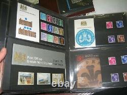 Collection 250 Early Stamp Presentation Packs 1971 -1974 Albums