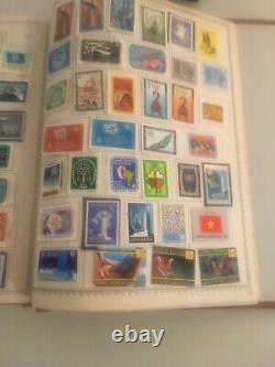 Collection In ww Postage Stamp Album The New Canada British Europe Us Un Bk-4