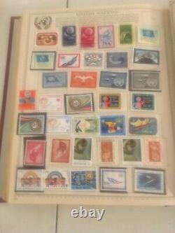 Collection In ww Postage Stamp Album The New Canada British Europe Us Un Bk-4