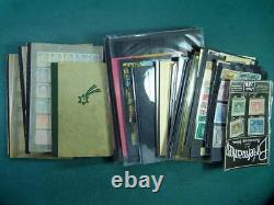 Collection Monde cartes et pages d'album timbres neufs et oblitéré de classiques