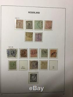 Collection Netherlands Housed In 8 Davo Luxe Albums 70% Complete Vf/u 1852-2014