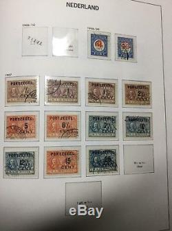 Collection Netherlands Housed In 8 Davo Luxe Albums 70% Complete Vf/u 1852-2014