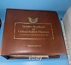 Collection OF ALBUM Of 30/x 22kt Golden Replicas and FD Covers of US Stamps