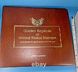 Collection OF ALBUM Of 30/x 22kt Golden Replicas and FD Covers of US Stamps