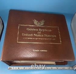 Collection OF ALBUM Of 30/x 22kt Golden Replicas and FD Covers of US Stamps