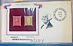 Collection OF ALBUM Of 30/x 22kt Golden Replicas and FD Covers of US Stamps