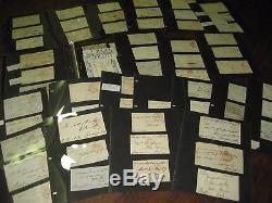 Collection Of 91 Postal History Old Envelopes Fronts Incl Mulready Front Etc